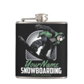 Flasques Snowboard personnalisé Snow Boarder Shredding   (Devant)