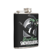Flasques Snowboard personnalisé Snow Boarder Shredding   (Droite)