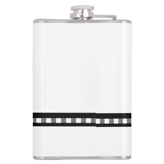 Flasques Snowman Face Red Bowling Black Buffalo Plaid (Dos)