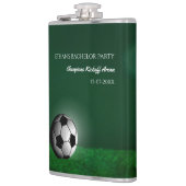 Flasques Soccer vert Anniversaire / Bachelor Party (Gauche)