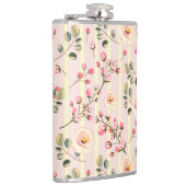 Flasques Soft Pink Floral Stripe Pattern (Droite)