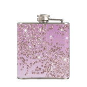 Flasques Soixante-dix & Rose Paillettes d'or & Citation pou (Dos)