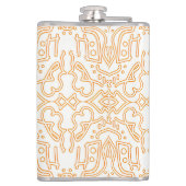 Flasques Solar Flare Gold Damask Phone / iPad case (Dos)