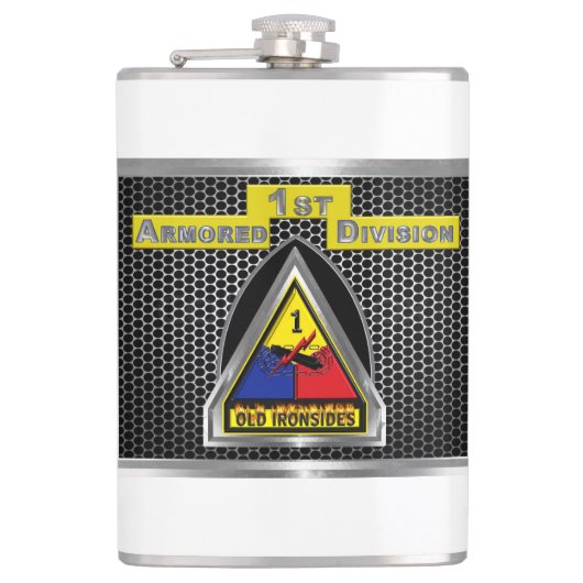 Flasques " Soldats de fer " 1re division blindée (Devant)