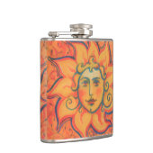 Flasques Soleil souriant, Art Imaginaire Fairytale, Jaune o (Droite)