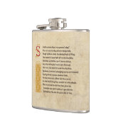 Flasques Sonnet 18 de Shakespeare (XVIII) sur le parchemin (Gauche)