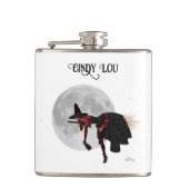 Flasques Sorcière Tipsy Sur Flying Broom Drink Flask (Devant)