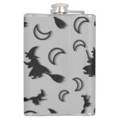 Flasques Sorcière volante entre la moitié de la lune à Hall (Dos)