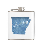 Flasques Sources chaudes Arkansas Grain de bois (Devant)