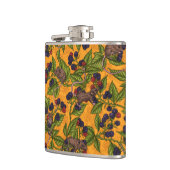 Flasques Souris et mûres sur jaune (Gauche)