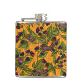 Flasques Souris et mûres sur jaune (Devant)