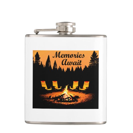 Flasques Souvenirs du camping en attente (Devant)
