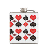 Flasques Spades Coeurs Diamonds Clubs Motif (Dos)
