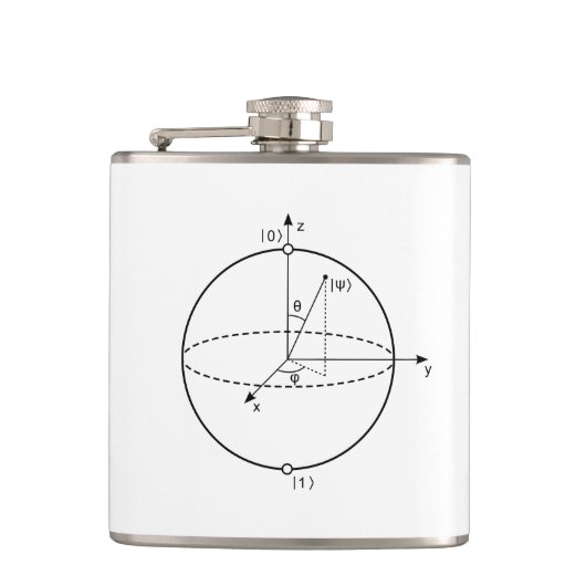 Flasques Sphère Bloch | Physique / Maths Quantum Bit (Devant)