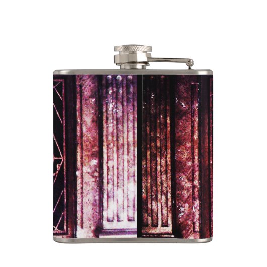 Flasques SPIDER ET WEB Rouge Ruby Noir (Dos)