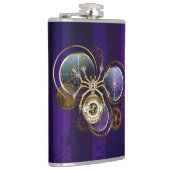 Flasques Spider Steampunk sur Arrière - plan pourpre (Droite)