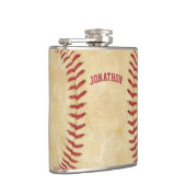 Flasques Sports rouges de baseball personnalisés (Droite)