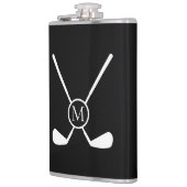 Flasques Sporty Golf Clubs Illustration White Monogram (Gauche)