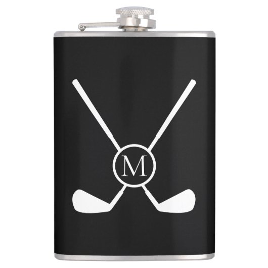 Flasques Sporty Golf Clubs Illustration White Monogram (Devant)