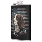 Flasques Springer Spaniel Chien Drapeau Américain (Gauche)