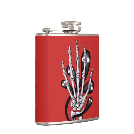 Flasques Squelette Main Avec Fantômes (Droite)