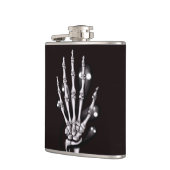 Flasques Squelette Main Éffrayante Goth Anatomie (Gauche)