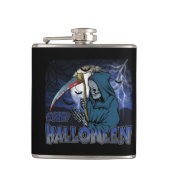 Flasques Squelette Mal Dans La Nuit Noire Effrayant Hallowe (Devant)