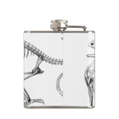 Flasques Squelette vintage de lézard (Dos)