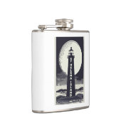 Flasques St. Helena Island Michigan Lighthouse Moon (Droite)