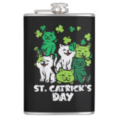 Flasques St Patricks Catricks Day Cats Saint Pattys (Devant)