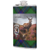 Flasques Stag en Heather avec Badge Armstrong Personnalisé (Gauche)