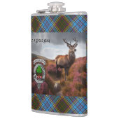 Flasques Stag in Heather w/Anderson Badge personnalisé (Gauche)