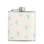 Flasques Starbursts Turquoise de l'ère spatiale (Devant)