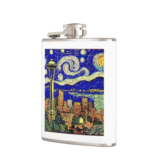 Flasques Starry Night Seattle Washington (Gauche)