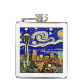 Flasques Starry Night Seattle Washington (Devant)