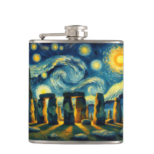 Flasques Starry Night Stonehenge
