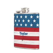 Flasques Stars Stripes USA Drapeau Patriotique rustique Pay (Gauche)