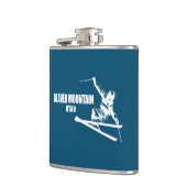 Flasques Station de Beaver Mountain Utah Skieur (Gauche)