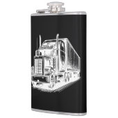 Flasques Stationnement à l'encre d'art pour camion semi-rou (Gauche)