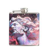 Flasques Statue cool Vaporwave de David en rose (Devant)