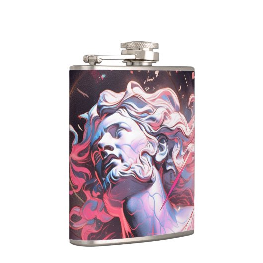 Flasques Statue cool Vaporwave de David en rose (Droite)