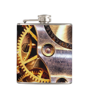 Flasques Steampunk en laiton embraye le cadeau de garçons
