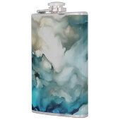 Flasques Storm Clouds and Ocean Currents Abstract Art (Gauche)