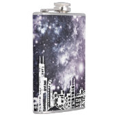 Flasques Style bande dessinée Black & White City Skyline Ga (Droite)