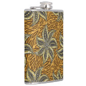 Flasques Style Batik Floral Abstrait africain (Droite)