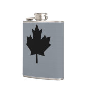 Flasques Style canadien de feuille d'érable noire (Gauche)