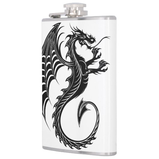 Flasques Style de tatouage en forme de dragon noir (Gauche)