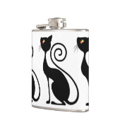 Flasques Style Vintage Chat noir (Gauche)