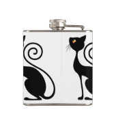 Flasques Style Vintage Chat noir (Dos)