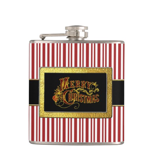 Flasques Sucre de canne de Joyeux Noël de la ceinture de (Devant)